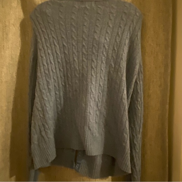 Llbean Cardigan Lambs Wool Button Sweater - Medium - Picture 2 of 3